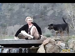 1 A Minx Gets Fucked By Her Dog, In Nature. (part 2)